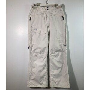 Womens The North Face Hyvent Snowboard Ski Snow Pants Cream XS Nylon Polyester